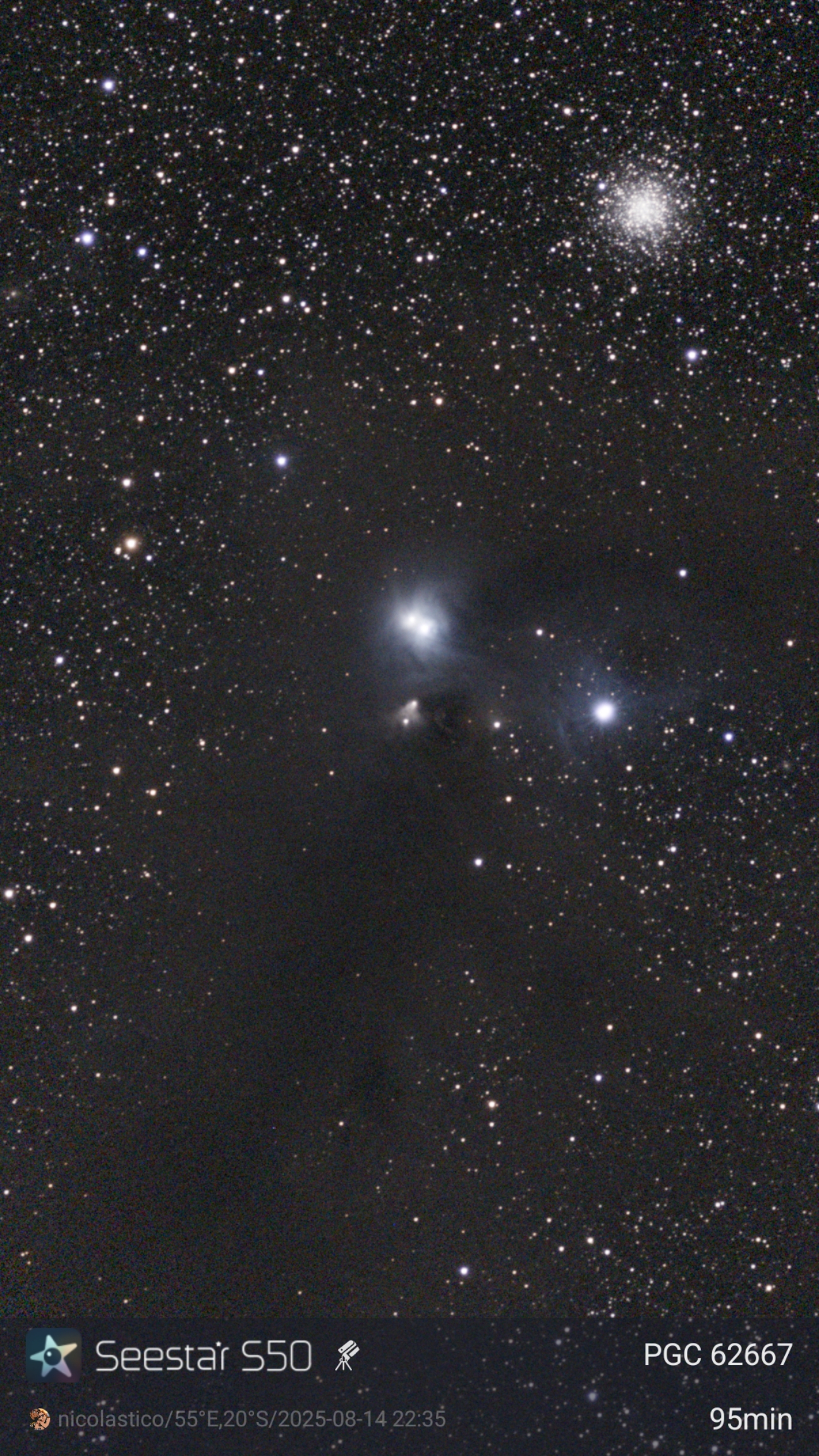 NGC 6729 – brut Seestar